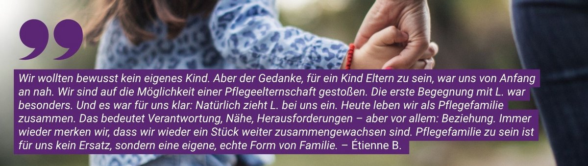 Zitat über die Erfahrung als Pflegeeltern